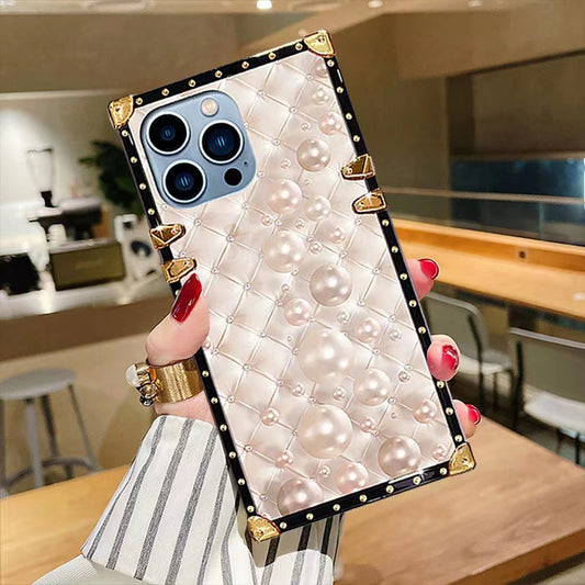 Luxury  Diamond   Square   phone case for samsung