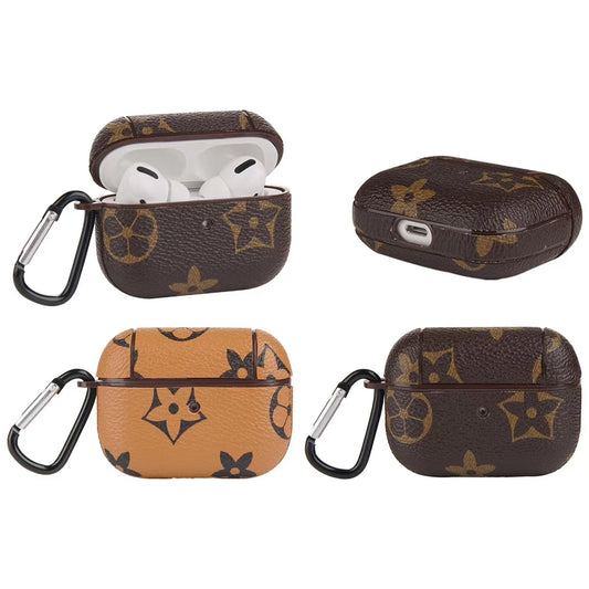 Retro  leather Airpods case