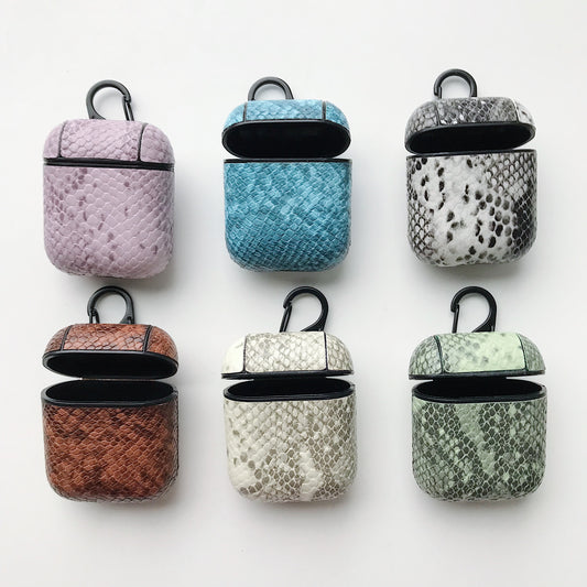 Snake skin pattern airpods case