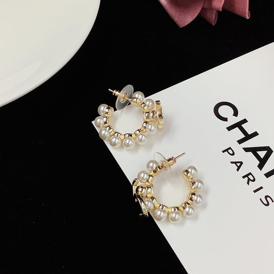 Pearl earrings
