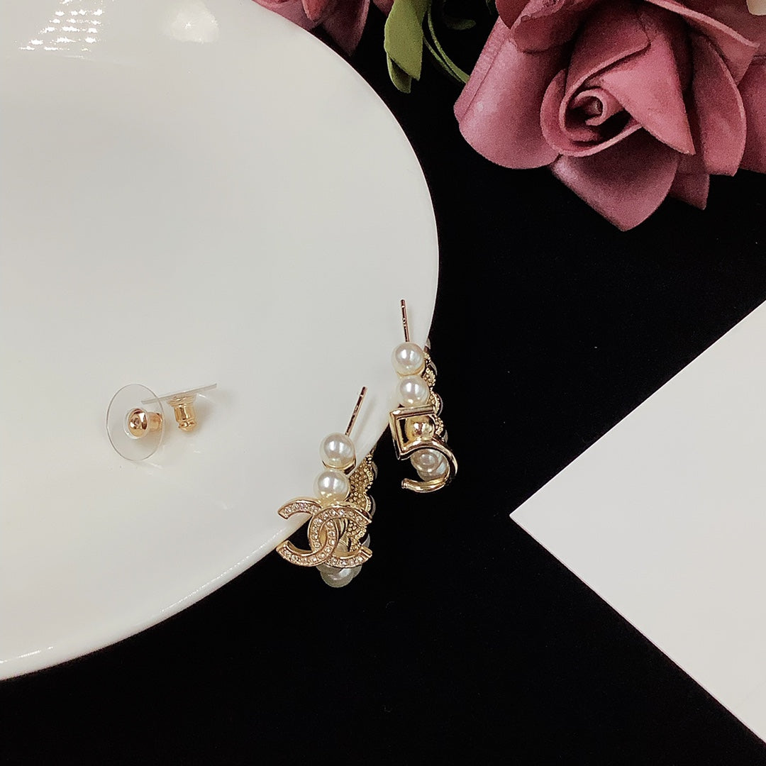 Pearl earrings