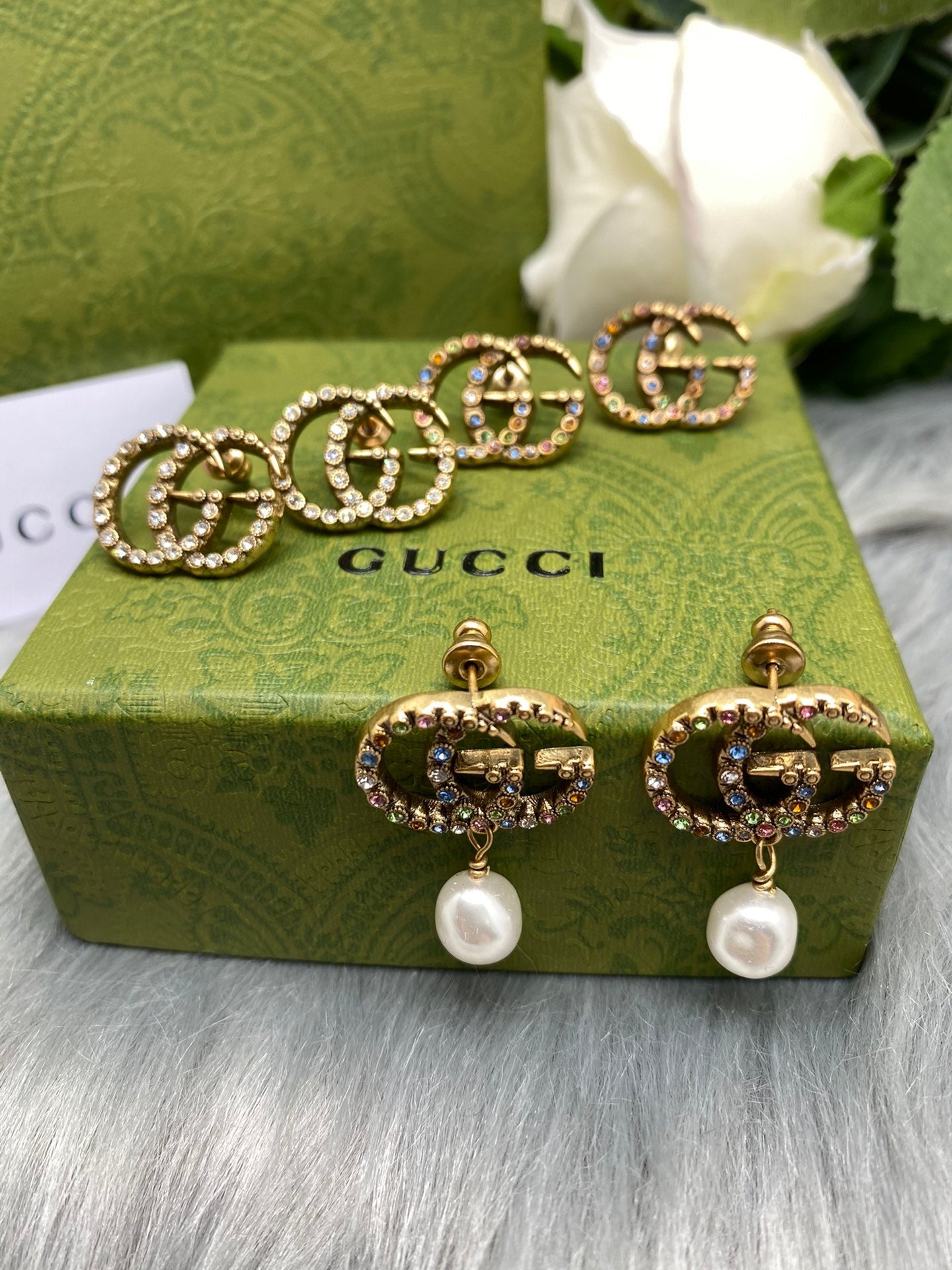 Pearl earrings