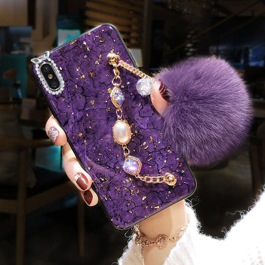 Chain hairball phone case - LVCASE