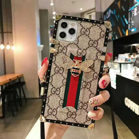 crystal Bee Square Phone Case for samsung