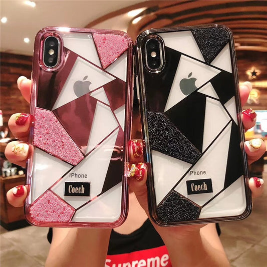 Luxury pearl plating phone case