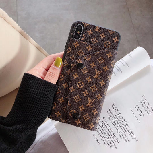 Retro Coin purse leather phone case