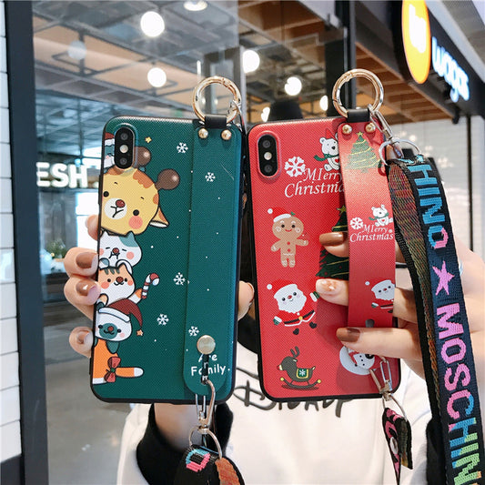 Santa Claus wristband  lanyard phone case