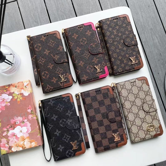 Luxury leather Card bag phone case