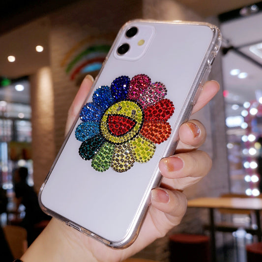 Rhinestone Sun Flower Phone Case