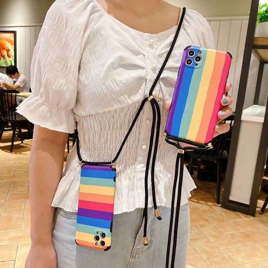 Rainbow Lanyard Phone Case