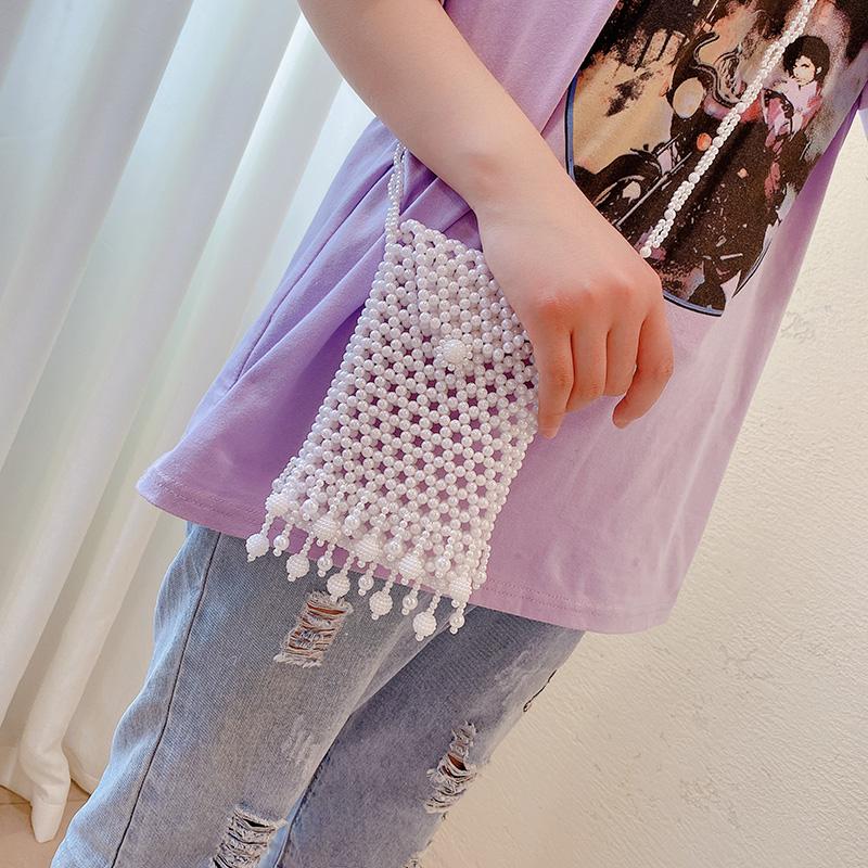 Tassel pearl mobile phone bag - LVCASE