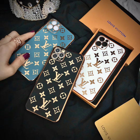 Luxury electroplating letter phone case