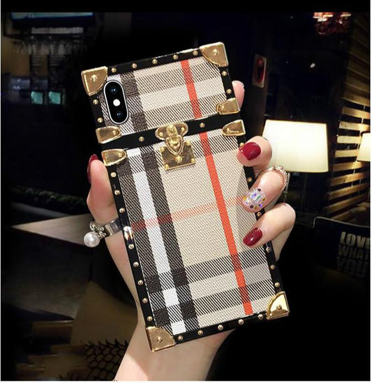 Square Retro Plaid phone case - LVCASE