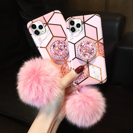 Hairball Diamond marble case