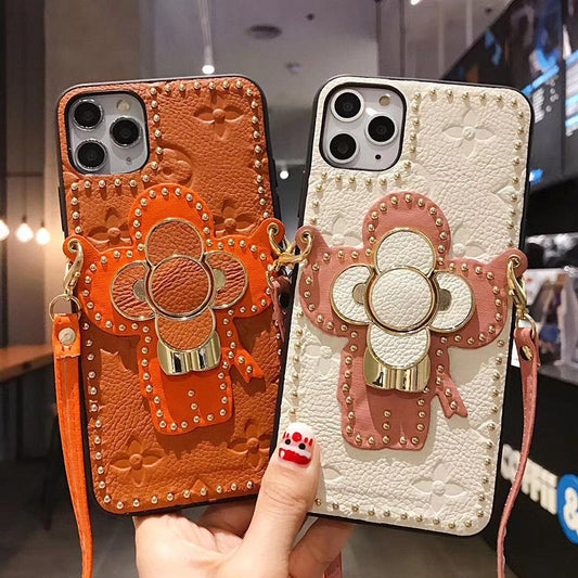 camellia bracket Lanyard phone case - LVCASE