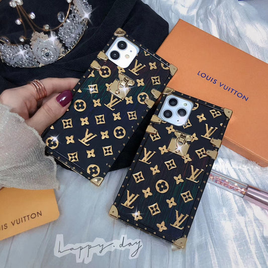 Luxury square silica gel phone case