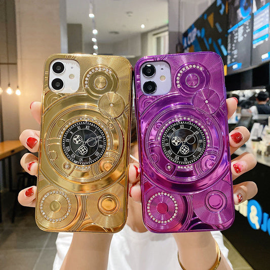 Clock diamond phone case