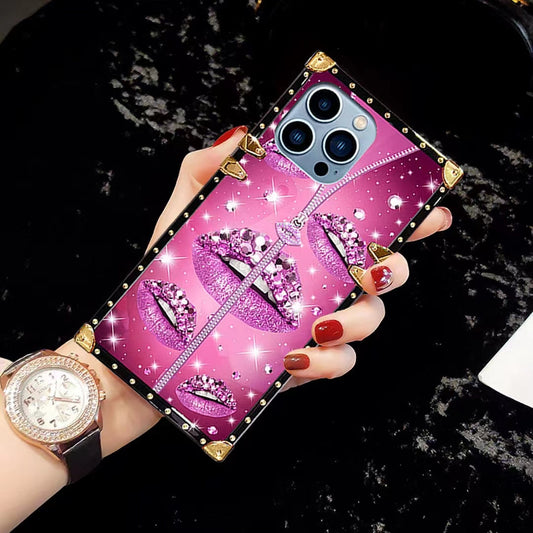 Luxury Diamond Square Phone Case for iPhone