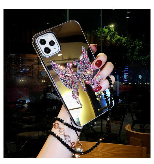 butterfly mirror phone case - LVCASE