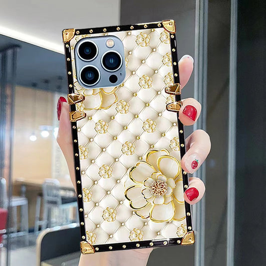Luxury Flower  Square   phone case for samsung