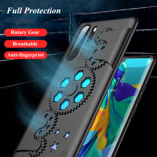 Mechanical gear phone case