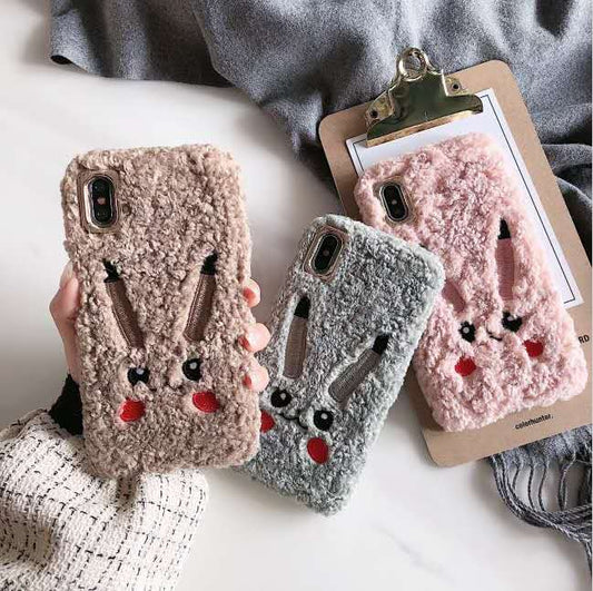 Pikachu Plush Phone Case