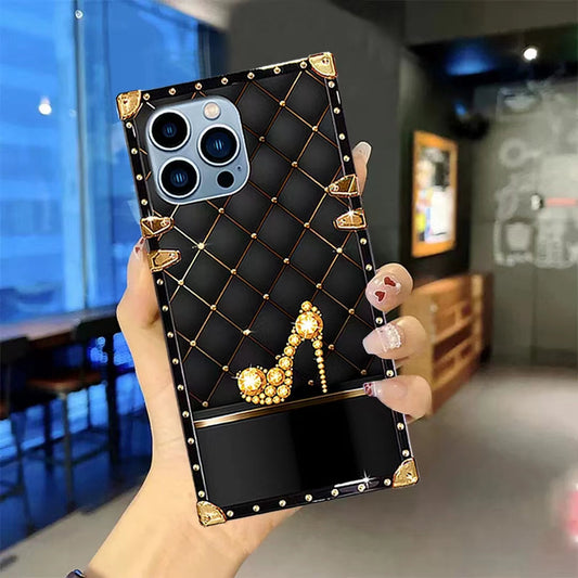 Luxury Diamond Square Phone Case for iPhone