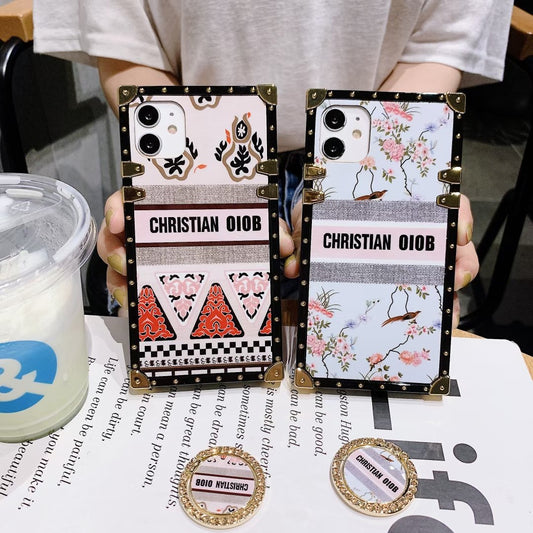 Retro pattern square phone case for Samsung