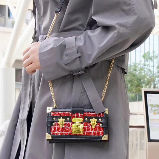 Crossbody chain card case phone case