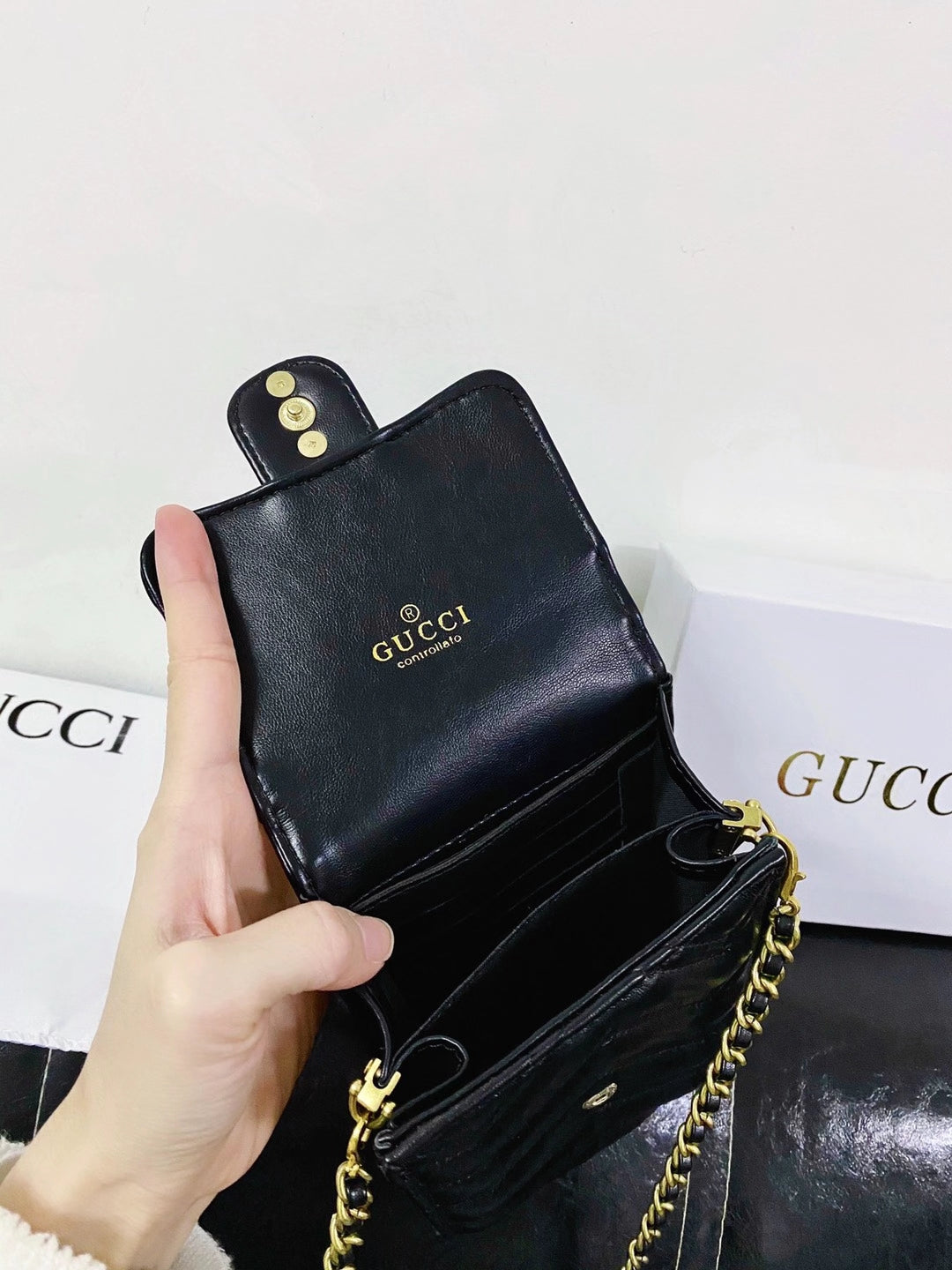 Luxury leather Chain Phone bag for all phone models