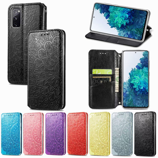 Leather card holder phone case for Samsung