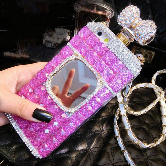 Diamond perfume bottle phone case - LVCASE