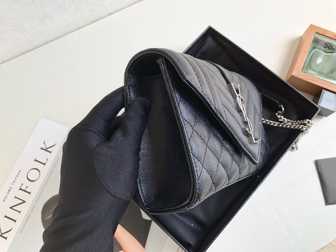 Y s l silver envelope 21.0  13.0  6.0 CM