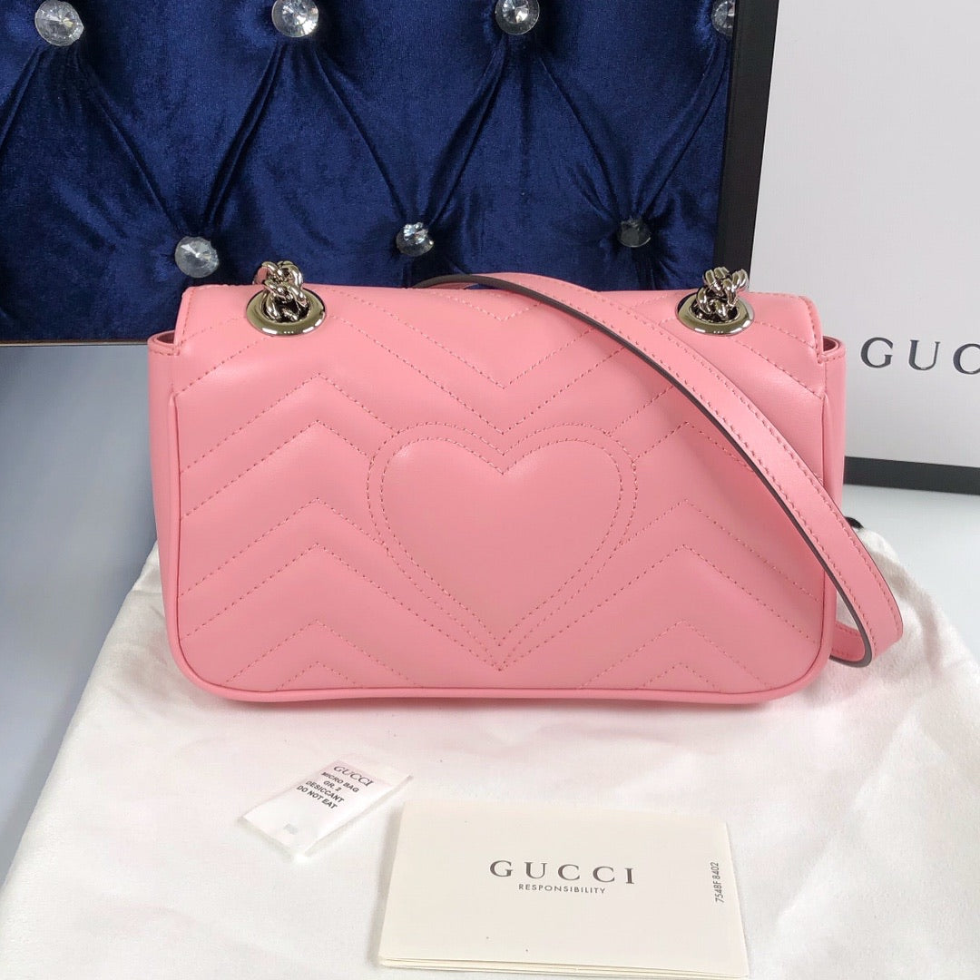 G pink 22cm women handbag