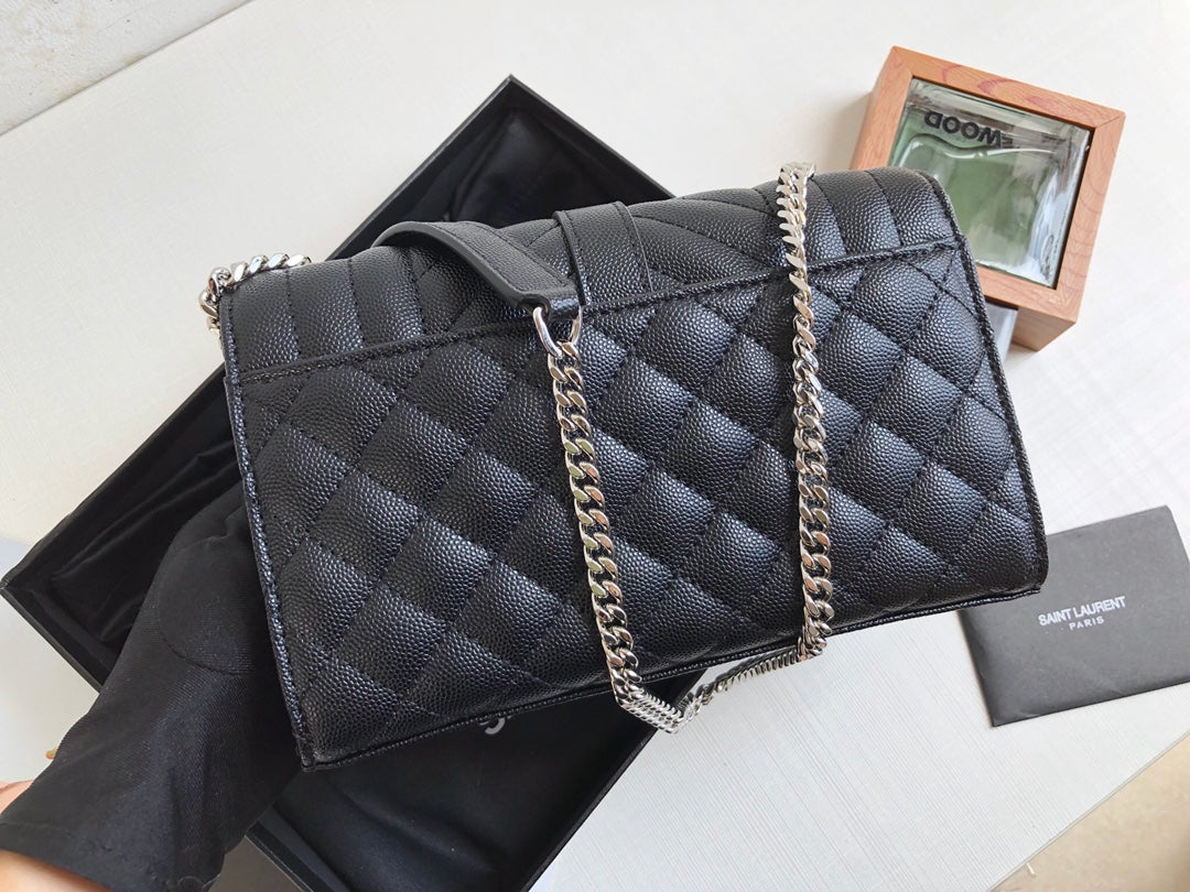 Y s l silver envelope 21.0  13.0  6.0 CM