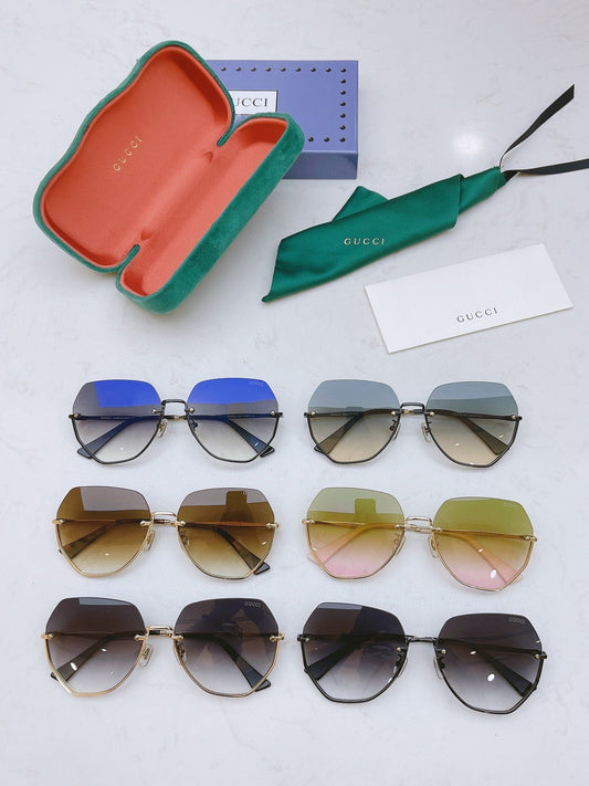 Classic half frame sunglasses