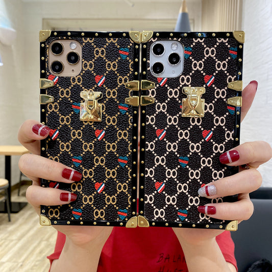 Square retro phone case