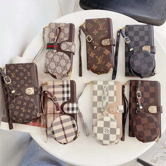 New Fashion Genuine Leather Multifunctional Phone Case Wallet Case for samsung