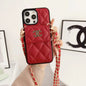 Crossbody Card Holder Embroidered Phone Case for iphone