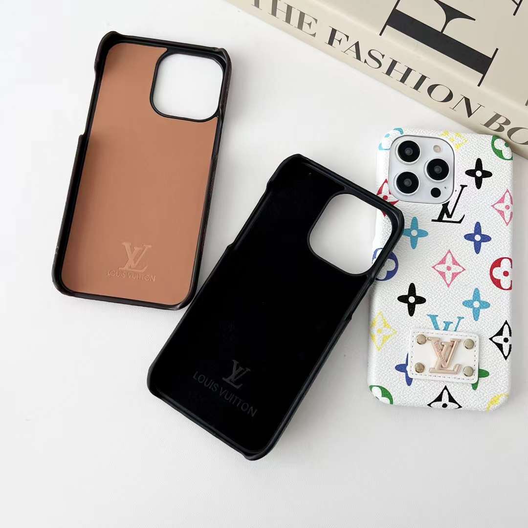 Leather label oil edge mobile phone case for iphone