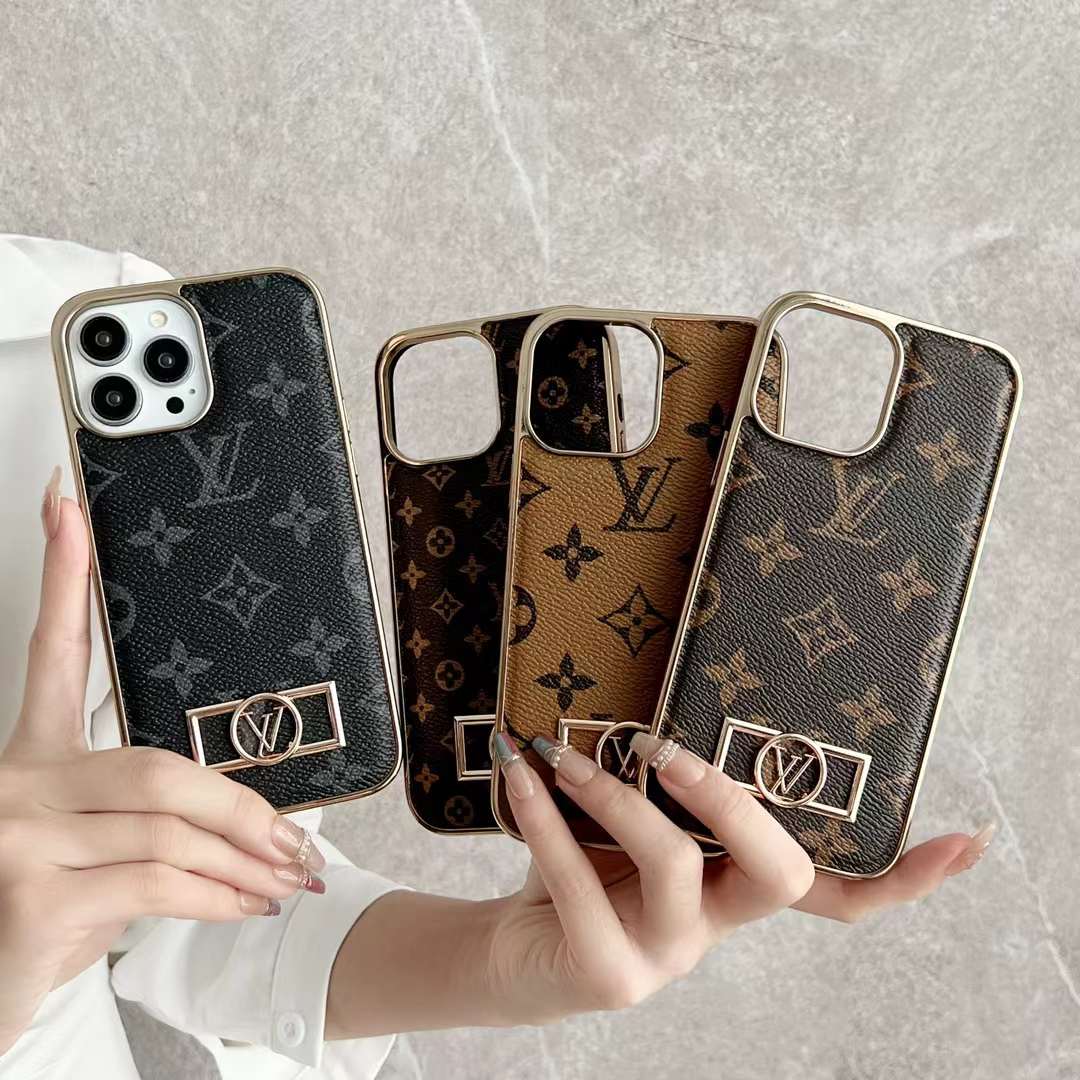 Metal label electroplating mobile phone case for iphone