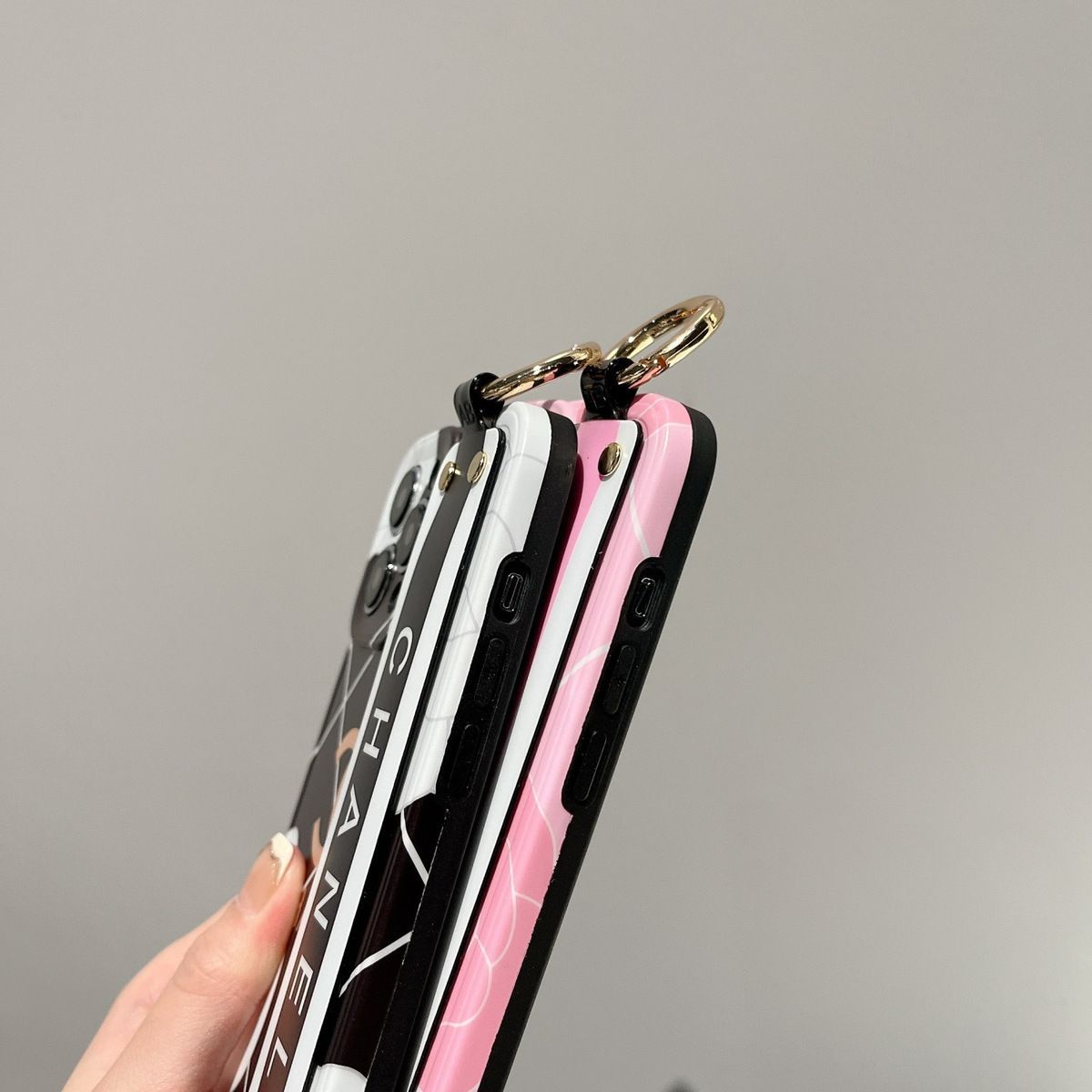 Wrist strap phone case