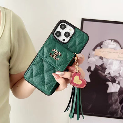 Card Holder Embroidered Phone Case for iphone