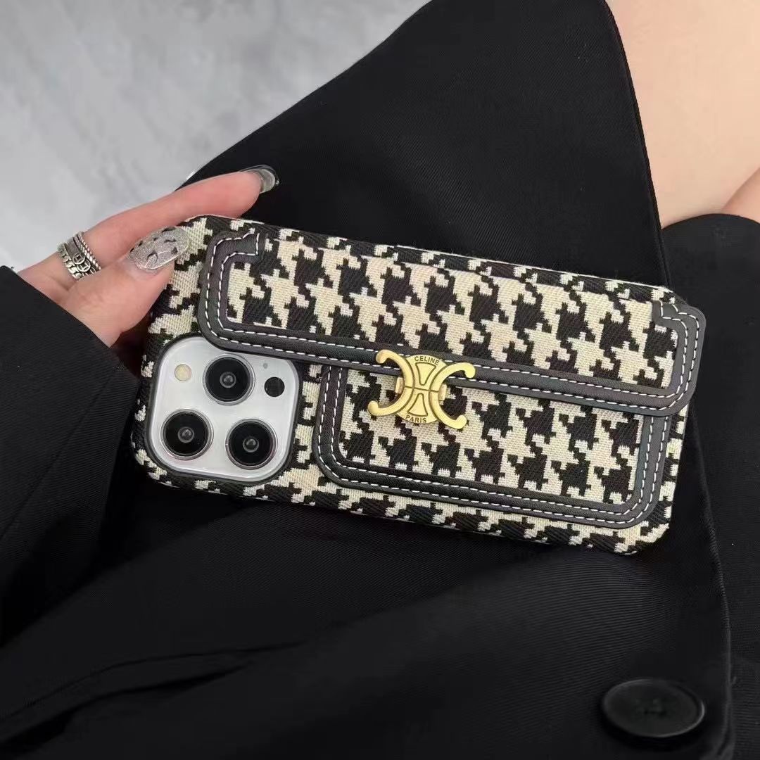 Cross-body leather card hold phone case for iphone