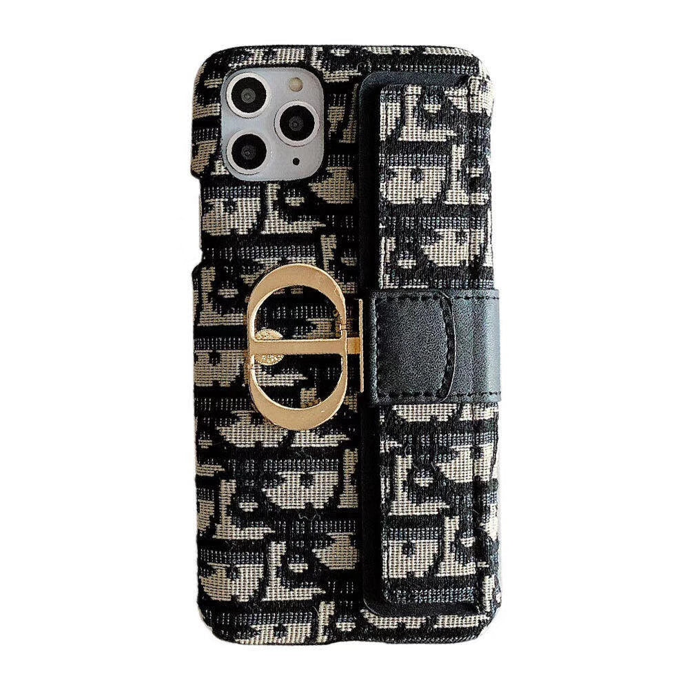 Embroidery card pocket phone case