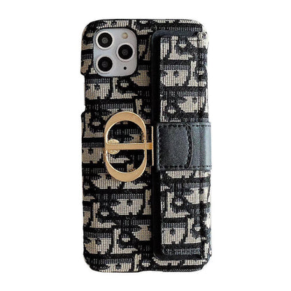 Embroidery card pocket phone case