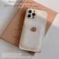 Embroidered card case phone case