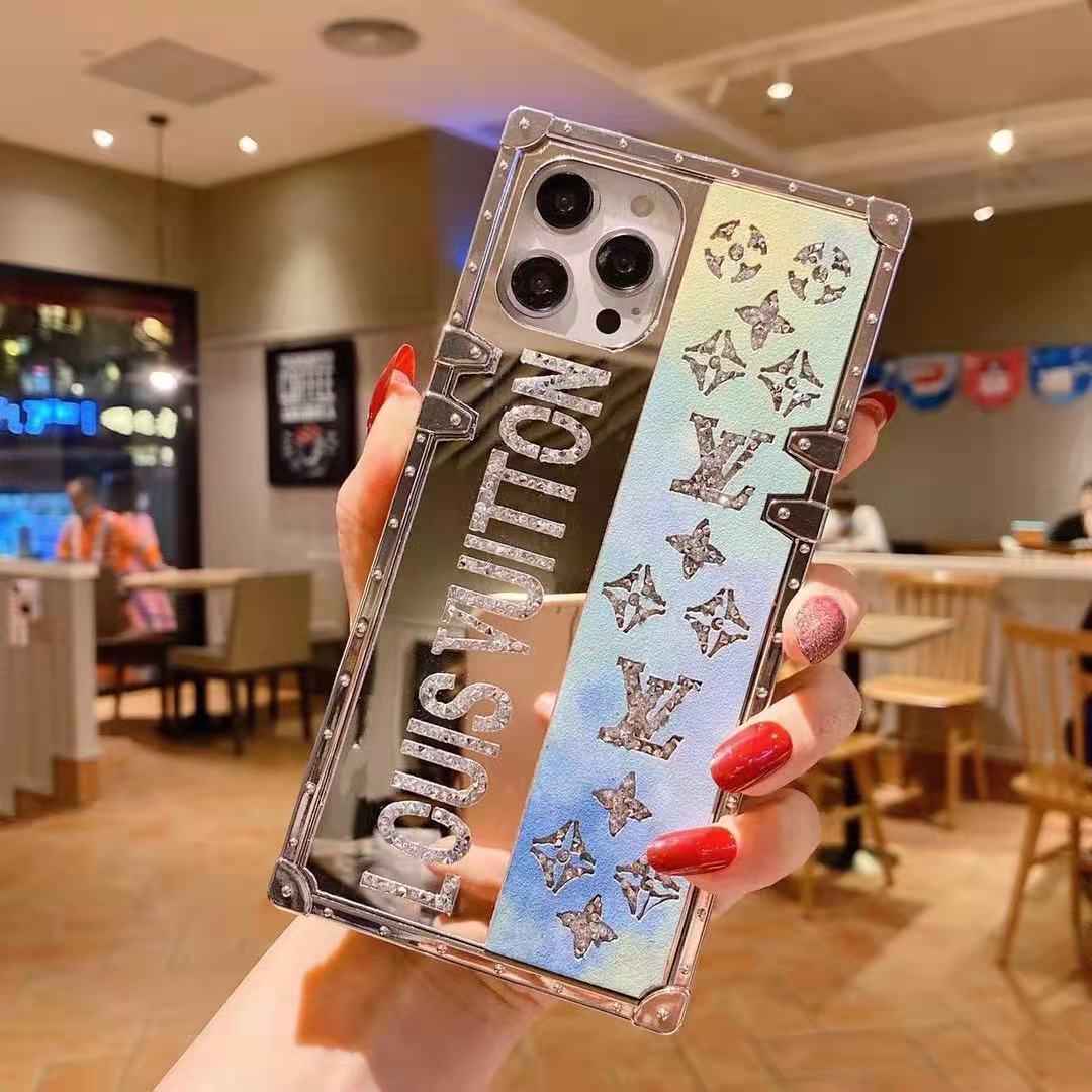 New diamonds Splicing color square phone case  for  Samsung