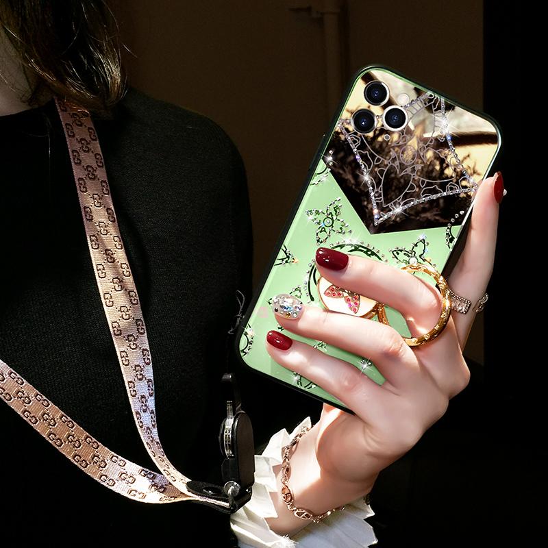 Luxury lanyard mirror case