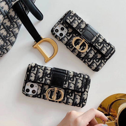 Embroidery card pocket phone case